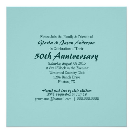 rustic barnwood daisy 50th anniversary invite