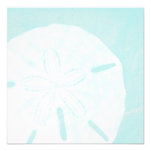 Rustic Beach Sand Dollar Wedding Invitations