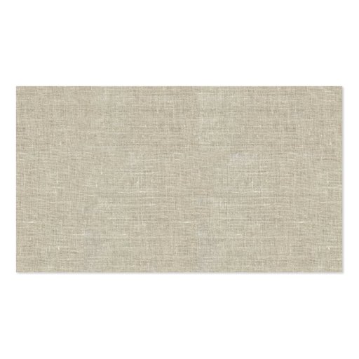 Rustic Beige Linen Printed Business Card Templates (front side)