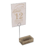 Rustic Believe Table Card Holder