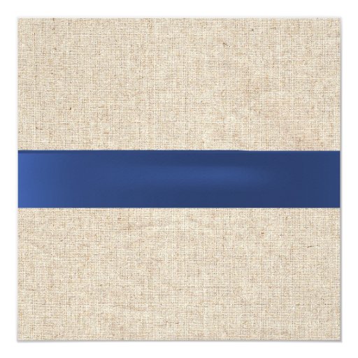 Rustic Blue Hydrangea Lace & Burlap Bridal Shower Custom Invitations