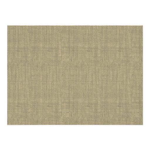 Rustic Bow and Burlap Wedding 7.5 in. Custom Invite