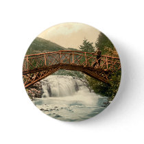 Rustic Bridge in Glenariff. Co. Antrim, Ireland buttons