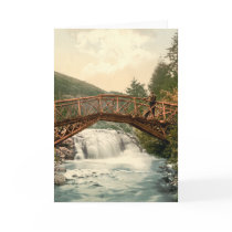 Rustic Bridge in Glenariff. Co. Antrim, Ireland cards