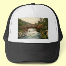 Rustic Bridge in Glenariff. Co. Antrim, Ireland hats by tartanphoenix Rustic Bridge in Glenariff. Co. Antrim, Ireland hats