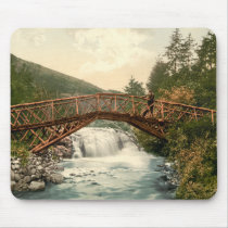 Rustic Bridge in Glenariff. Co. Antrim, Ireland mousepads