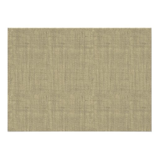 Rustic Burlap and Bow Reception Info Card