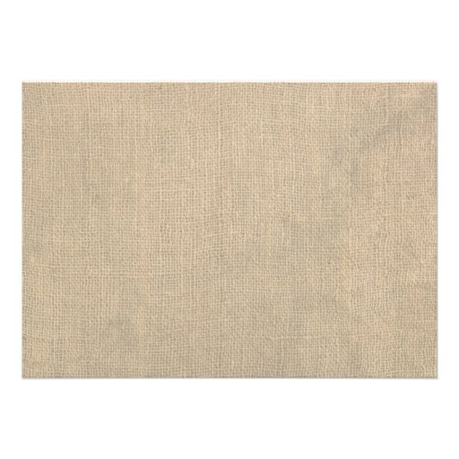 Rustic Burlap Barn Wood Twine Wedding Invitations