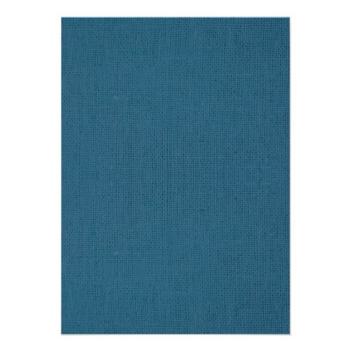 Rustic Burlap Denim Blue Wedding Invitations