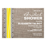 Rustic Burlap & Lace Bridal Shower Invitation