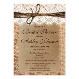 country bridal shower invitations