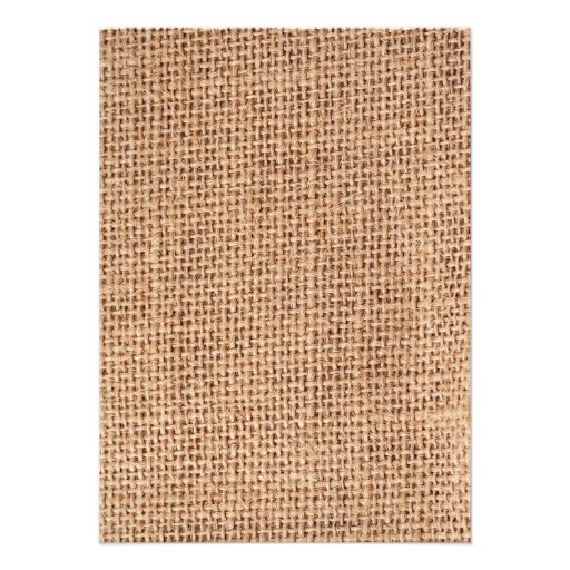 Rustic Burlap Lace Turquoise Wedding Invitations