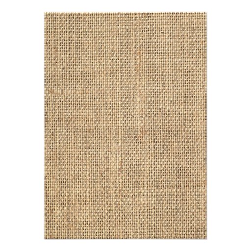 Rustic Burlap Lace Twine Daisy Wedding Invitation