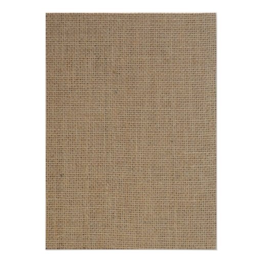 Rustic Burlap Rehearsal Dinner Invitation