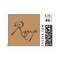 Rustic Burlap rsvp stamps