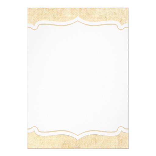 Rustic Burlap Sand Dollar Bridal Shower Invitation