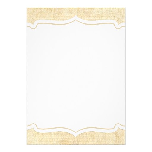 Rustic Burlap Sand Dollar Wedding Invitations