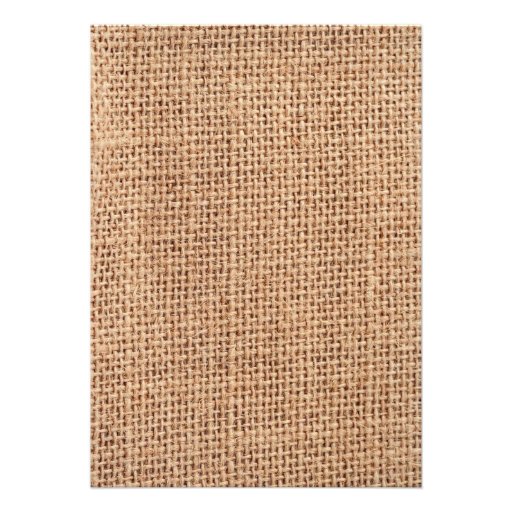 Rustic Burlap Sunflower Wedding Invitations