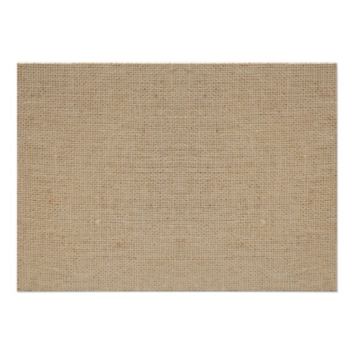 Rustic Burlap Wedding Invitations Natural Tan