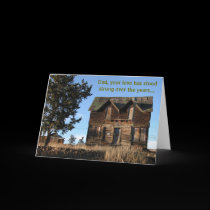 Rustic Cabin Dad's Day Card