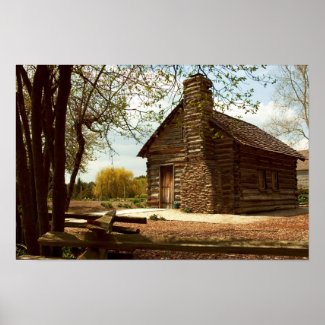 Rustic Cabin Print print