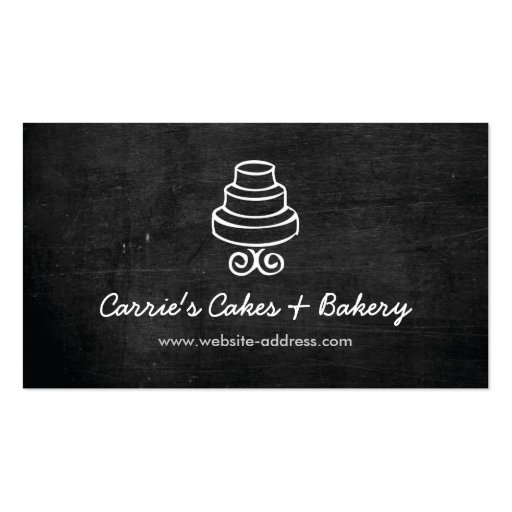 RUSTIC CAKE LOGO Business Card (front side)