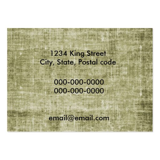 rustic catering  business card (back side)