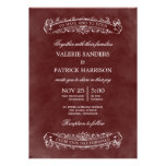 Rustic Chic Wedding Invitation - Red invitations