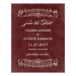 Rustic Chic Wedding Save The Date - Red invitations