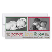Rustic Christmas Photocards (Light Gray) Photo Cards