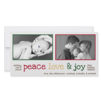 Rustic Christmas Photocards (White Smoke) Photo Card
