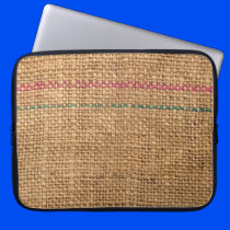 Rustic Coffee Bag Material Computer Sleeve
