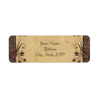Rustic Country Barn Wood Beauty Custom Return Address Labels