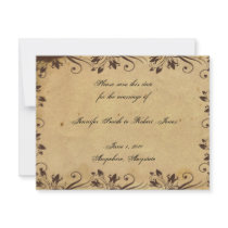 Rustic Country Barn Wood Beauty Save the Date Custom Announcements