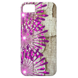 Rustic Country Barn Wood Pink Purple Flowers iPhone 5 Covers