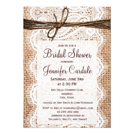 rustic_country_burlap_bridal_shower_invitations ...