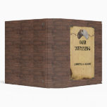 Rustic Country Cowboy Hats and Barbed Wire  Album 3 Ring Binder