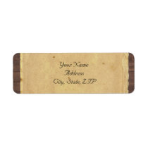 Rustic Country Cowboy Hats and Barbed Wire Custom Return Address Label
