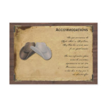 Rustic Country Cowboy Hats Barbed Wire Wedding Personalized Announcements