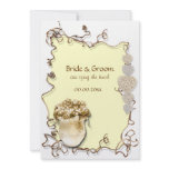 Rustic country engagement wedding party personalized announcements