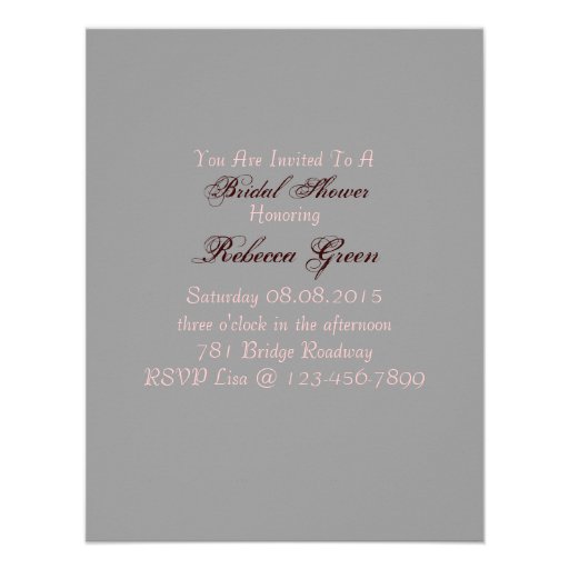 rustic country floral mason jar bridal shower invite