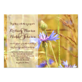 Rustic Country Flower Farm Wedding Invitation 4.5