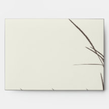 Rustic Country Grasslands Wedding Envelope