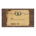 Rustic Country Horseshoes Wedding Place Cards Business Card