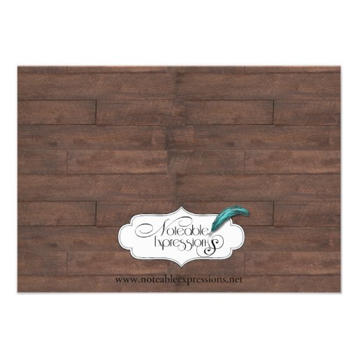 Rustic Country Horseshoes Wedding Rehearsal Personalized Invites