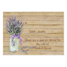 Rustic Country Mason Jar French Lavender Bouquet Business Card