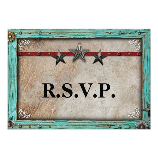 Rustic Country Parchment Paper RSVP Card