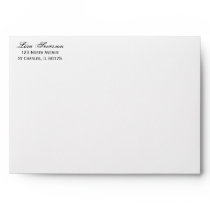 Rustic Country Red Barn Wood Envelope