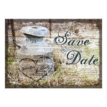 Rustic Country Vintage Milk Can Save the Date Personalized Invite