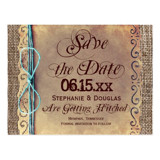 rustic country vintage save the date postcards zazzle rustic save the date postcard